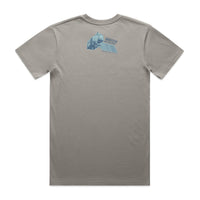 Watch on Nature Satellite Unisex Grey Organic T-Shirt