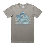 Watch on Nature Satellite Unisex Grey Organic T-Shirt
