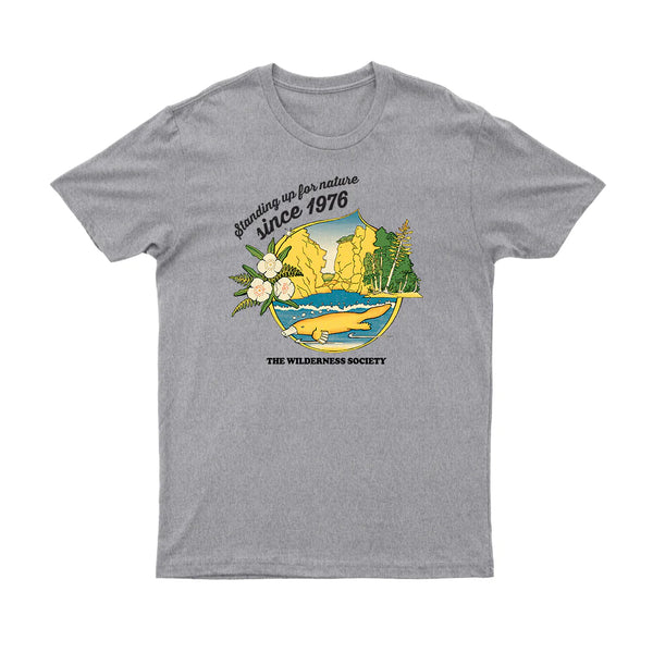 Retro Since ’76 Organic Grey T-shirt