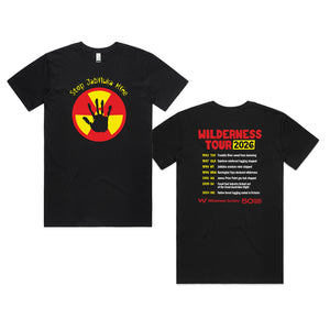 Stop Jabiluka mine black organic t-shirt