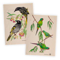 Illustrated Birdlife Tea Towel Set (2 Pack)