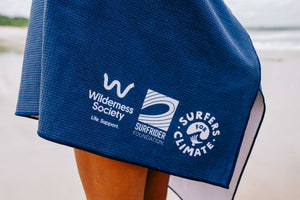 Stop New Oil & Gas beach towel from Surfrider Foundation Australia