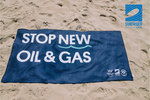 Stop New Oil & Gas beach towel from Surfrider Foundation Australia