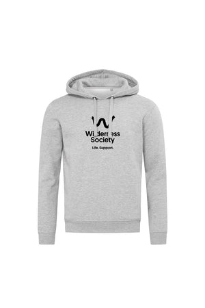 Hoodie (recycled plastic fabric) in grey