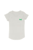 Lapel logo Women's Organic Cotton Natural T-shirt