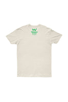 Lapel logo Men's Organic Cotton Natural T-shirt