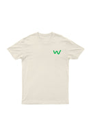 Lapel logo Men's Organic Cotton Natural T-shirt