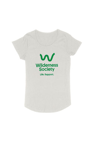 Green Logo Oatmeal Tshirt