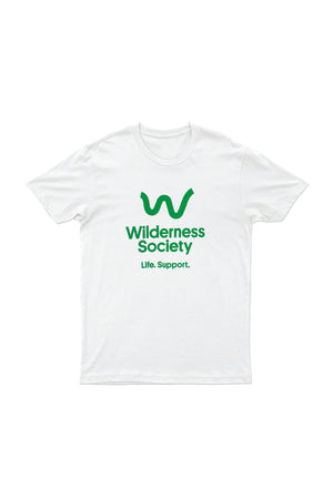 Green Logo White T-shirt
