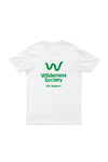 Life support Green Logo White Tshirt