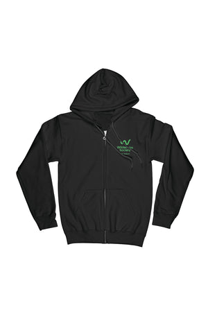 Black Zip Hoodie (XS and XXS sizes only)